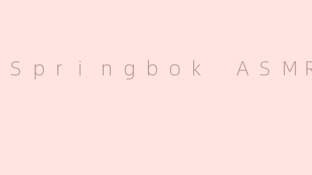 探秘Springbok ASMR：带你体验别样的放松之旅